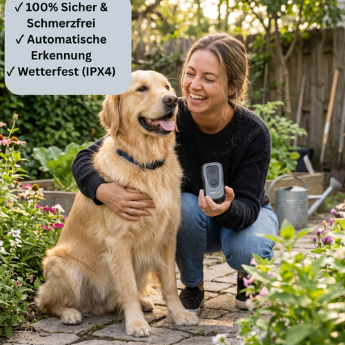 Rogidy™ Ultrasonic Anti-Barking Device for Dogs – 50ft Range, 3 Frequency Modes & IPX4 Waterproof