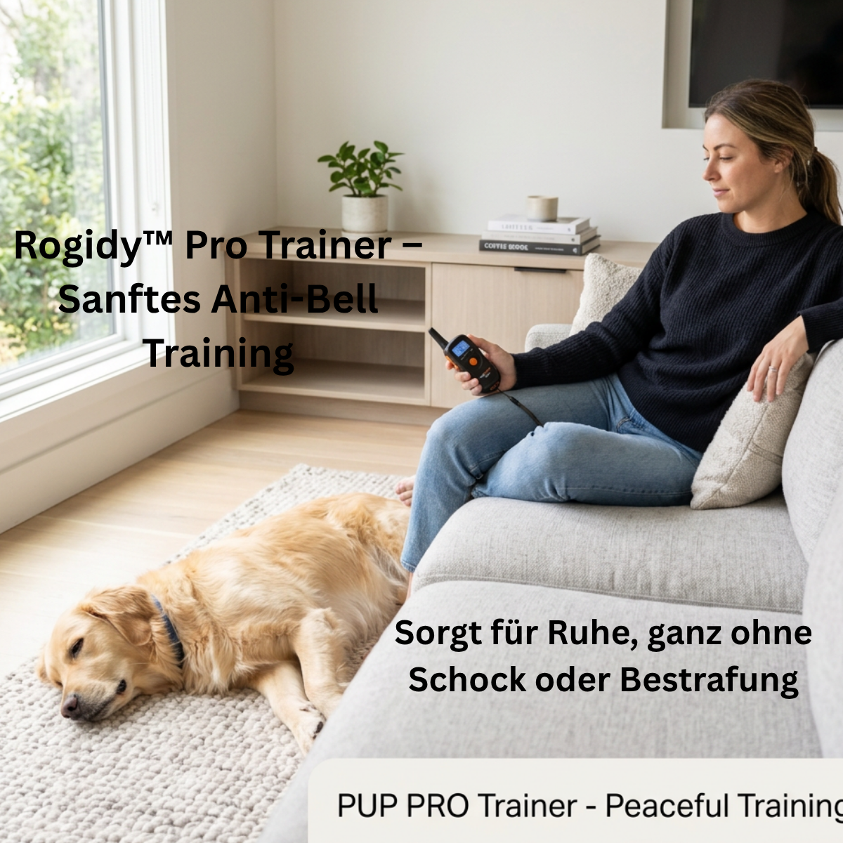 Rogidy™ Ultrasonic Anti-Barking Device for Dogs – 50ft Range, 3 Frequency Modes & IPX4 Waterproof
