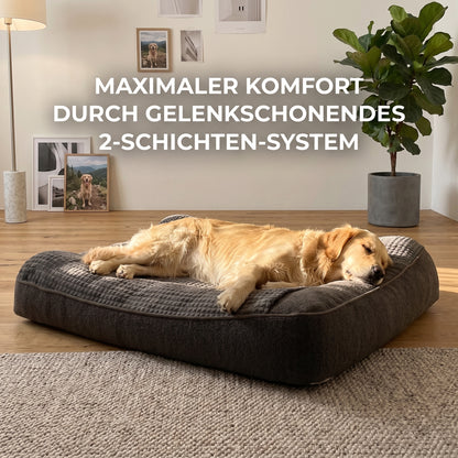 Rogidy® Orthopädisches Hundebett – Gelenkschonend & Waschbar