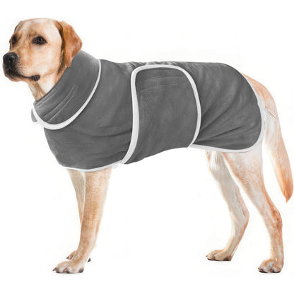 DryPaws™ Mikrofaser Hunde-Bademantel – Schnelltrocknend & Stark Saugfähig