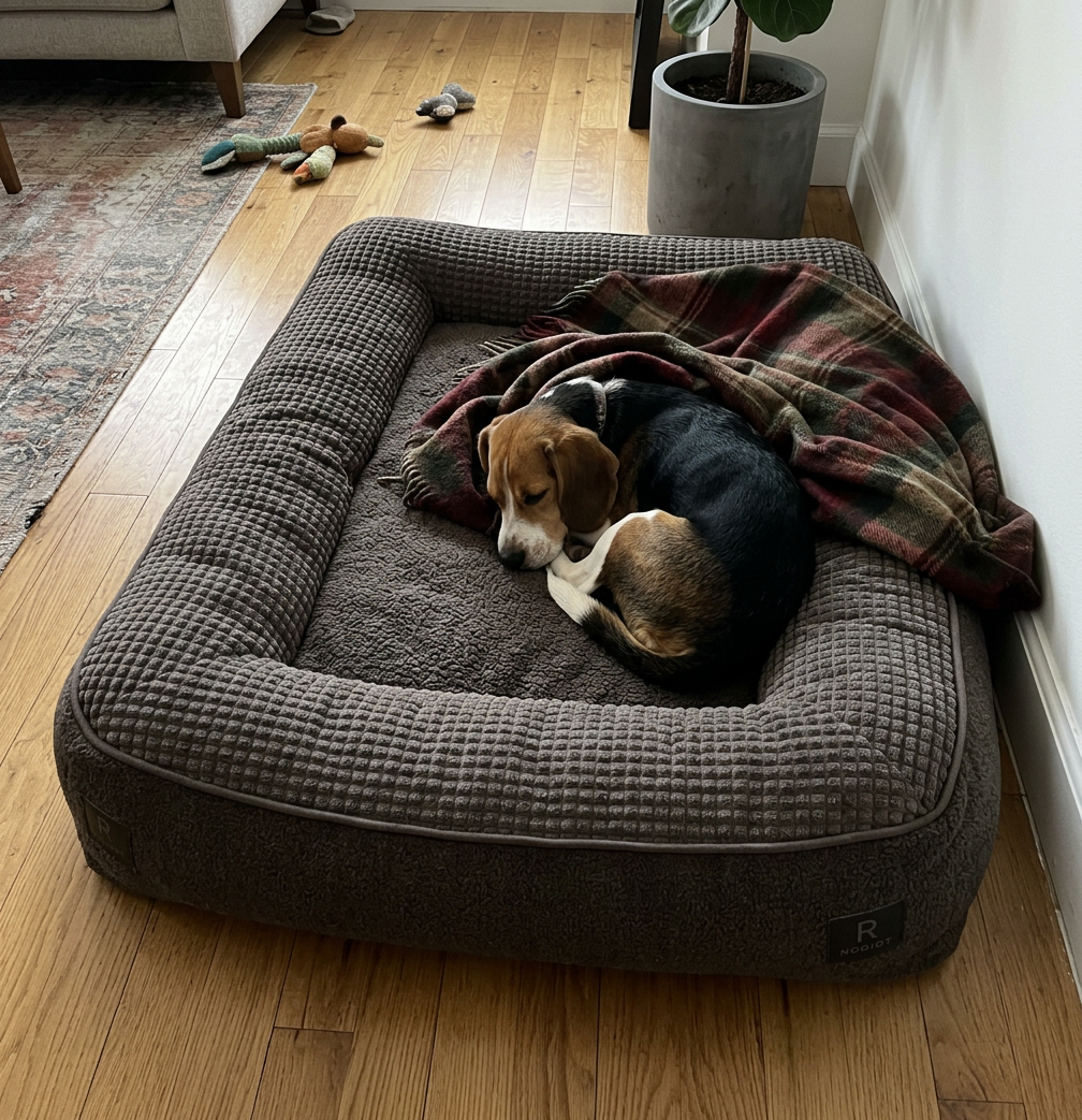 Rogidy® Orthopädisches Hundebett – Gelenkschonend & Waschbar