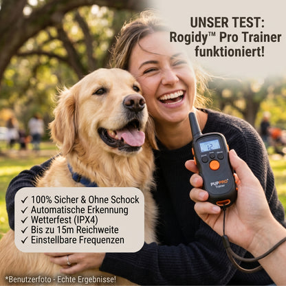Rogidy™ Ultrasonic Anti-Barking Device for Dogs – 50ft Range, 3 Frequency Modes & IPX4 Waterproof