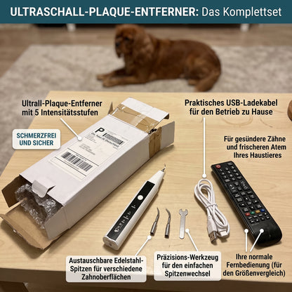 DentaPure™ Professioneller Ultraschall-Zahnsteinentferner für Haustiere – Schmerzfreie Plaque- & Zahnsteinentfernung